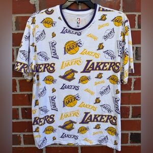 NBA Officially Licensed Men’s Los Angeles Lakers All Over Print 2X T-Shirt T5